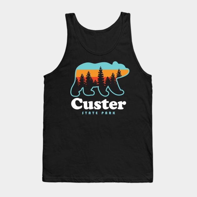 Custer State Park Camping South Dakota Bear Tank Top by PodDesignShop